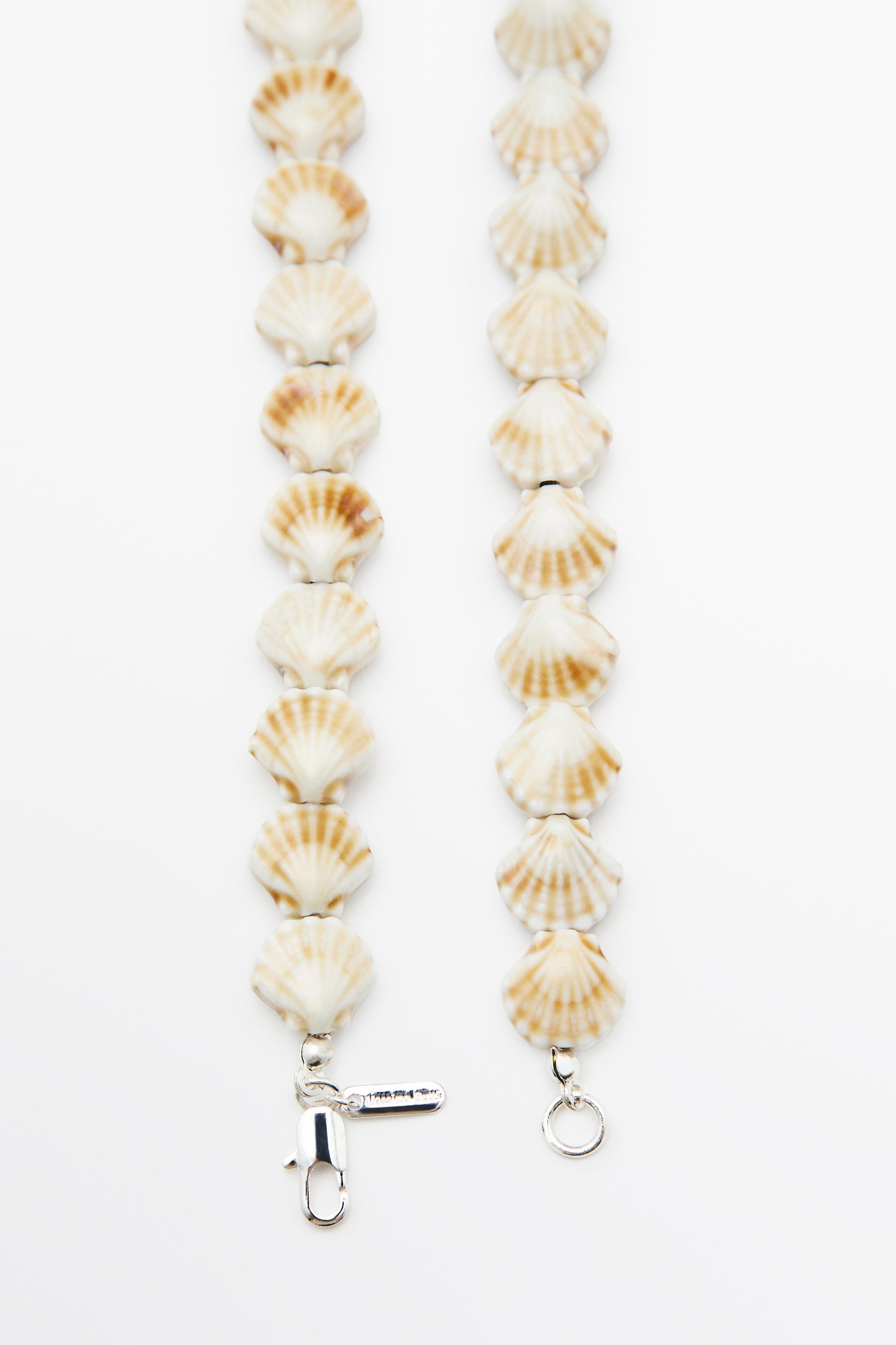 Ceramic seashell necklace