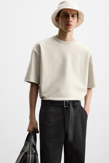 RELAXED FIT TECHNICAL SWEATSHIRT - Light grey by Zara - Image 4