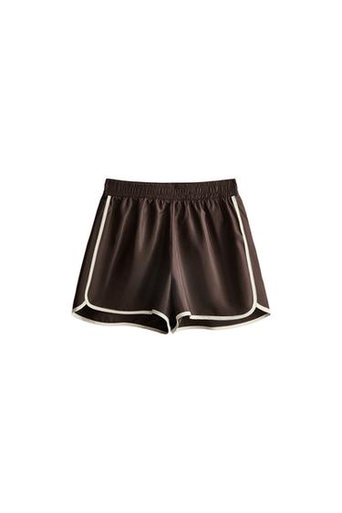 شورت رياضي - بني الخاص بـ Zara