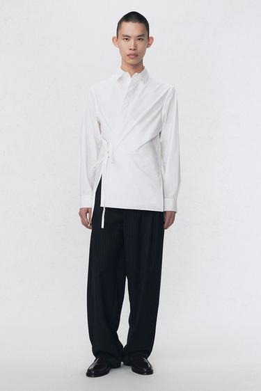 POPLIN SHIRT WITH BOW SOSHIOTSUKI X ZARA - White by Zara
