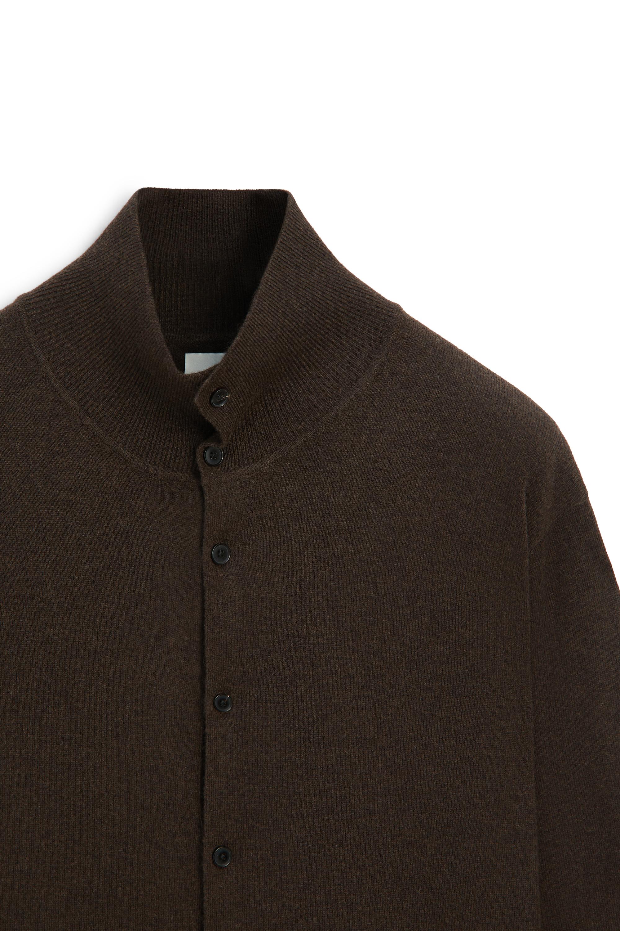 Wool blend button-up knit cardigan - LIMITED EDITION