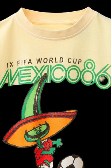 Zara FIFA WORLD CUP ™ 1986 PRINTED T-SHIRT - Yellow