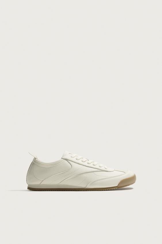 RETRO STYLE TRAINERS - White by Zara - Image 0