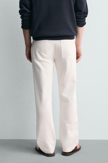 STRAIGHT-LEG JEANS - White by Zara - Image 2