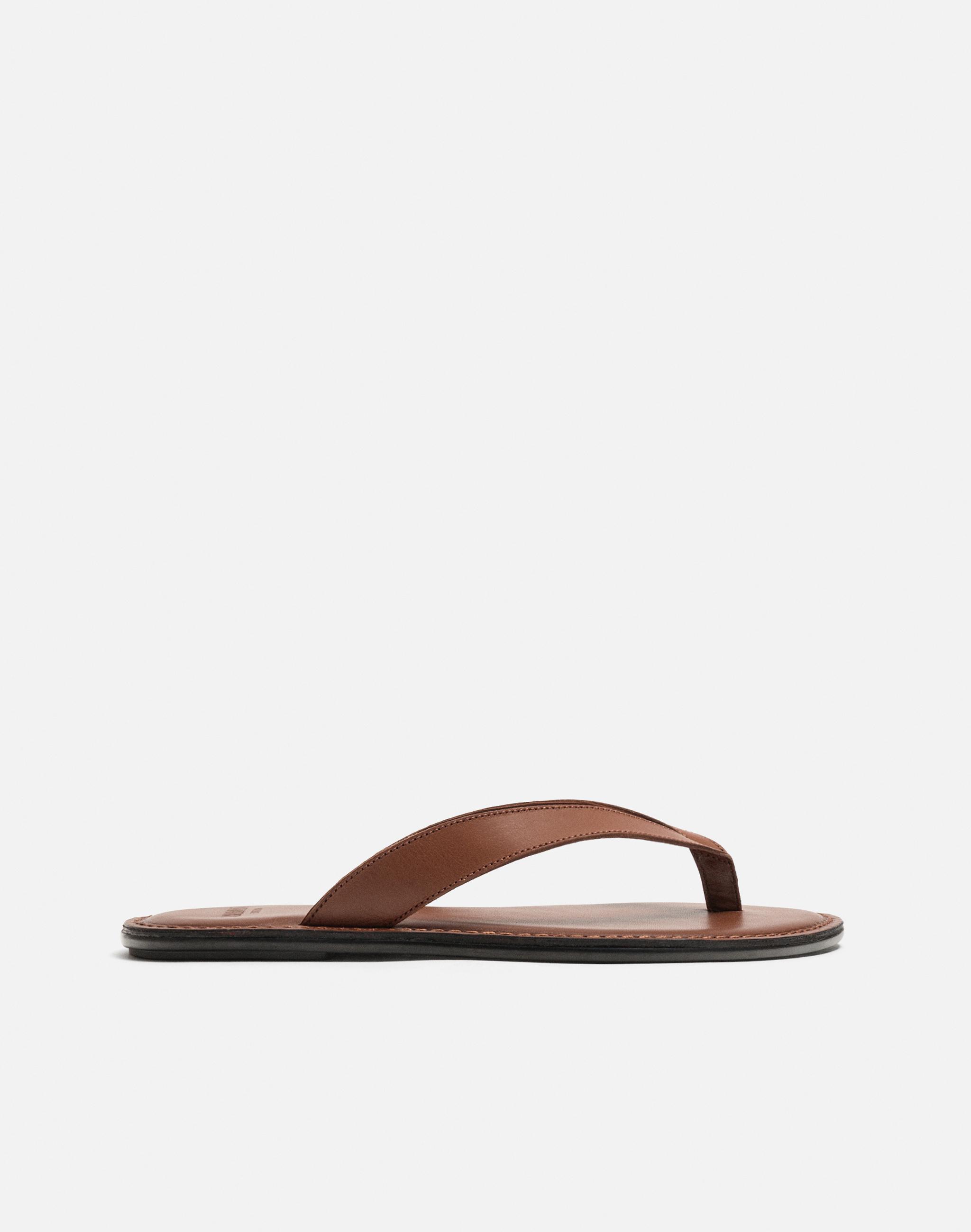 メンズシューズ レザーサンダル | ZARA 日本