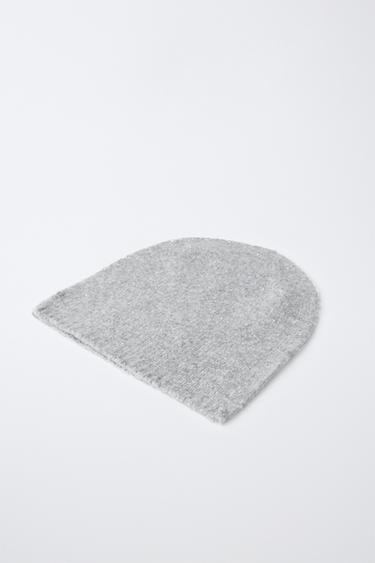 SPARKLY KNIT BEANIE — Gray marl 2