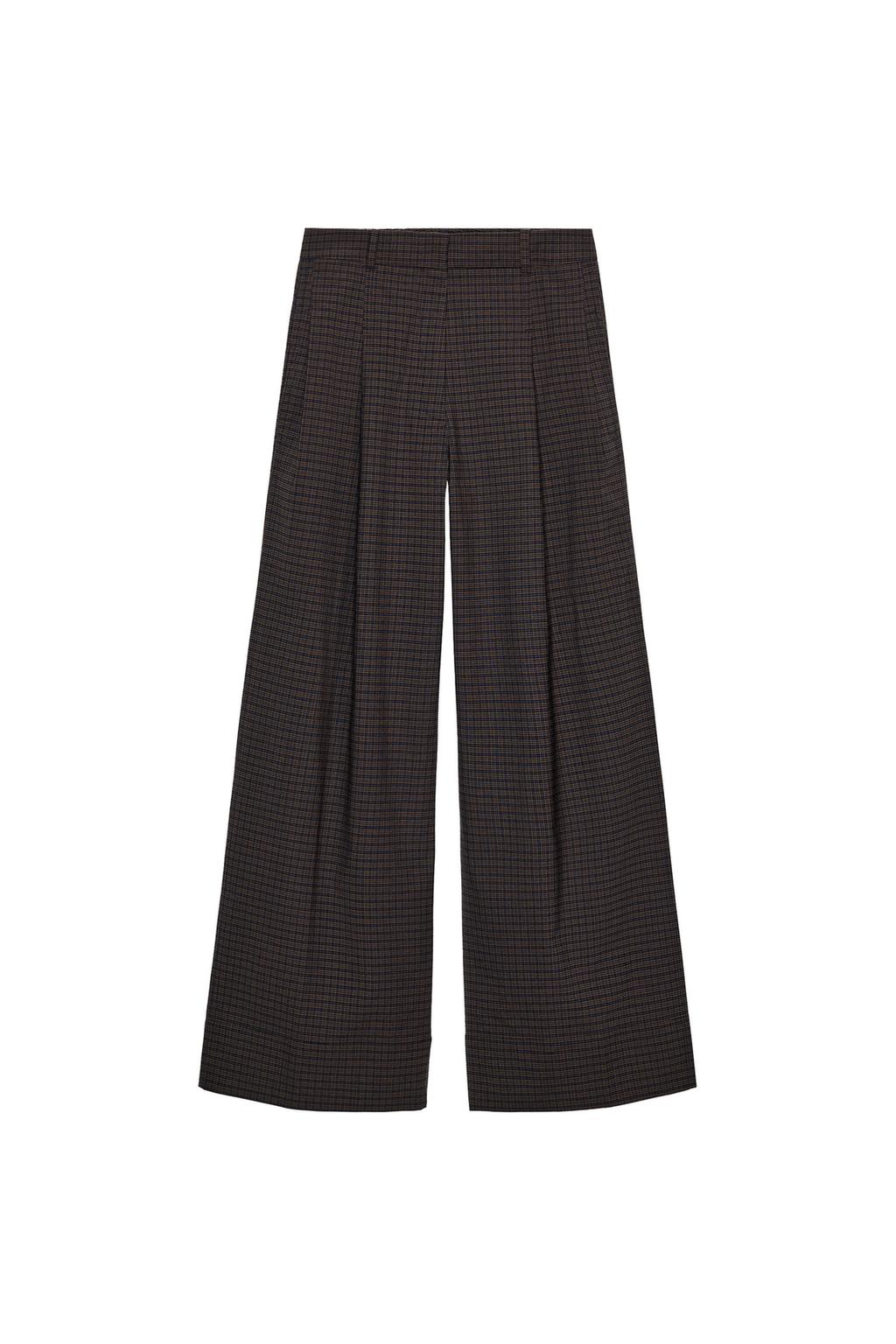 PLAID PLEATED PANTS ZW COLLECTION - image 3