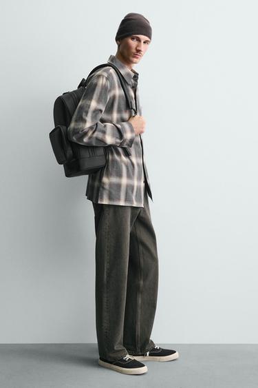 MOCHILA TEXTURA - Negro de Zara - Imagen 0