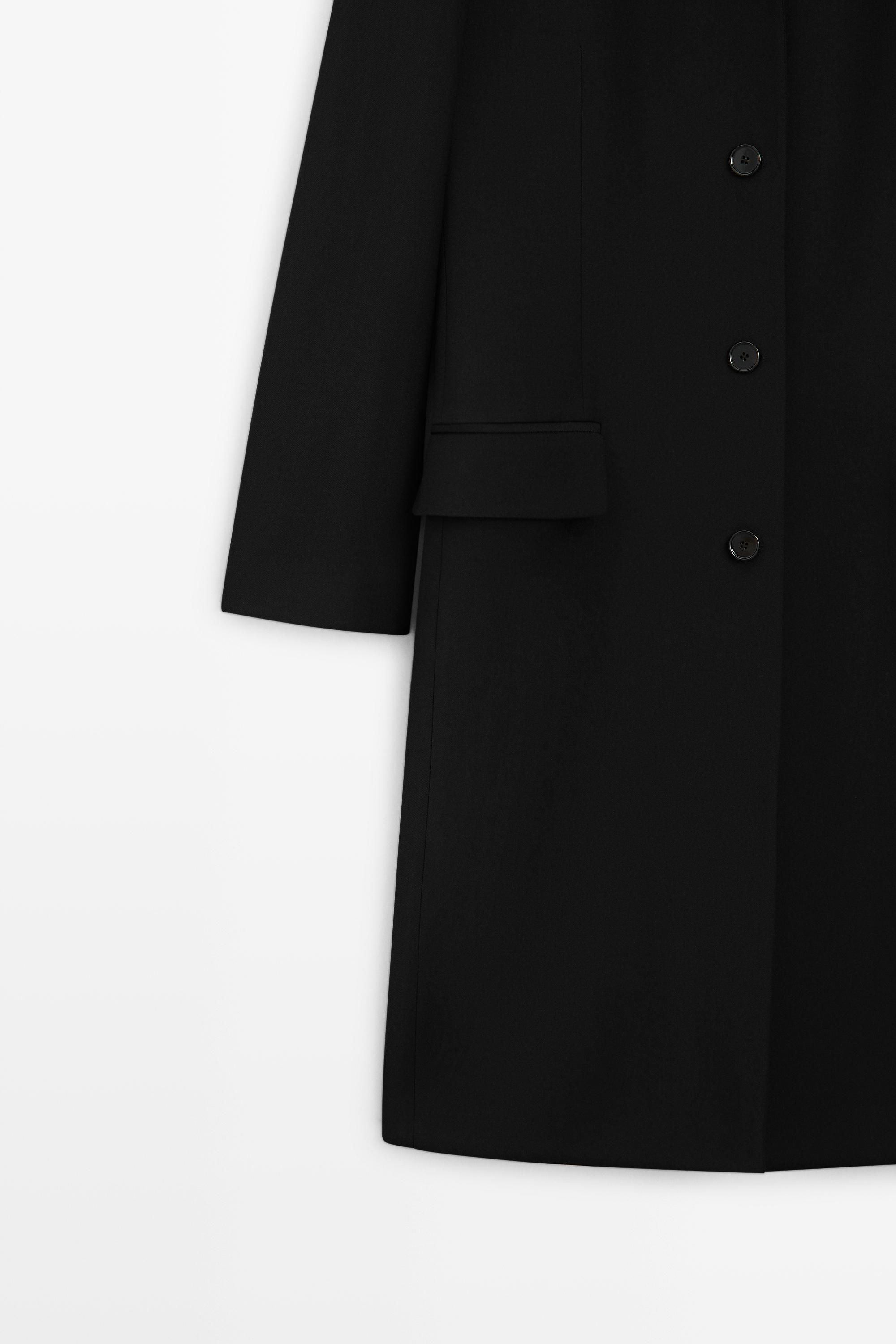 Wool blend coat