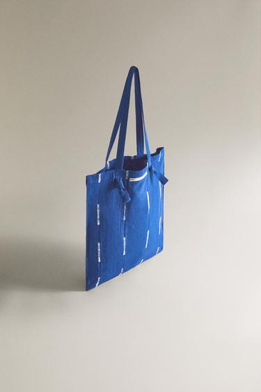 TOTE BAG COTON X TENSIRA - Bleu de Zara - Image 1