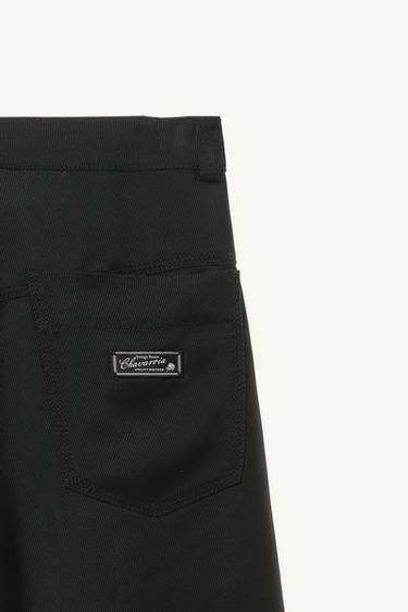 WILLY CHAVARRIA X ZARA LOOSE-FITTING BERMUDA SHORTS - Black by Zara - Image 4