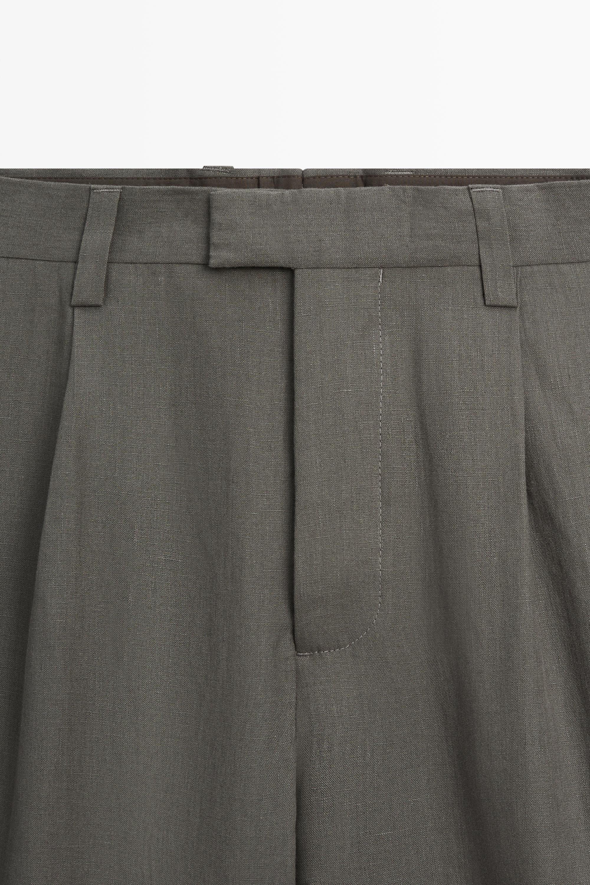 Linen suit trousers