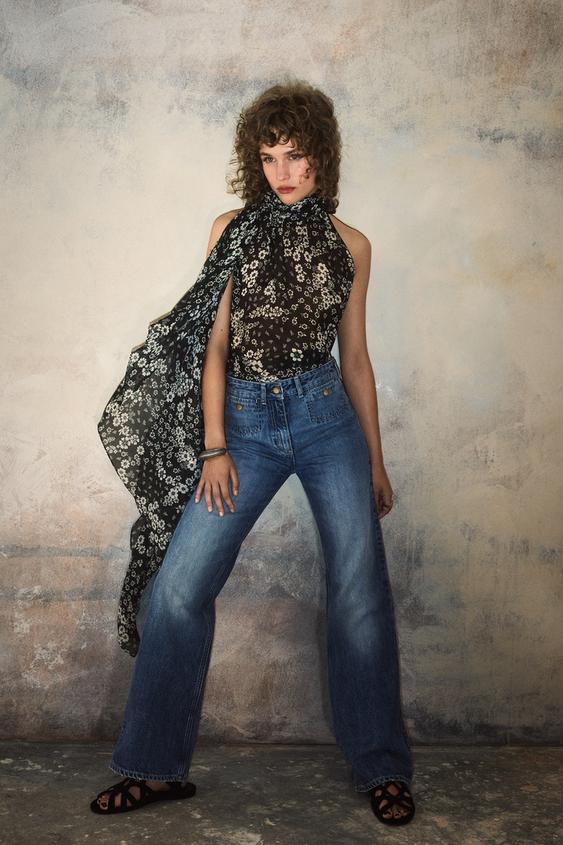 SILK HALTER TOP KATE MOSS X ZARA