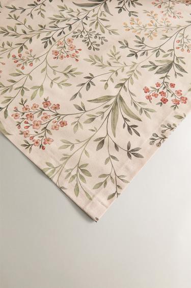 NAPPE À IMPRIMÉ FLORAL - Vert de Zara - Image 2
