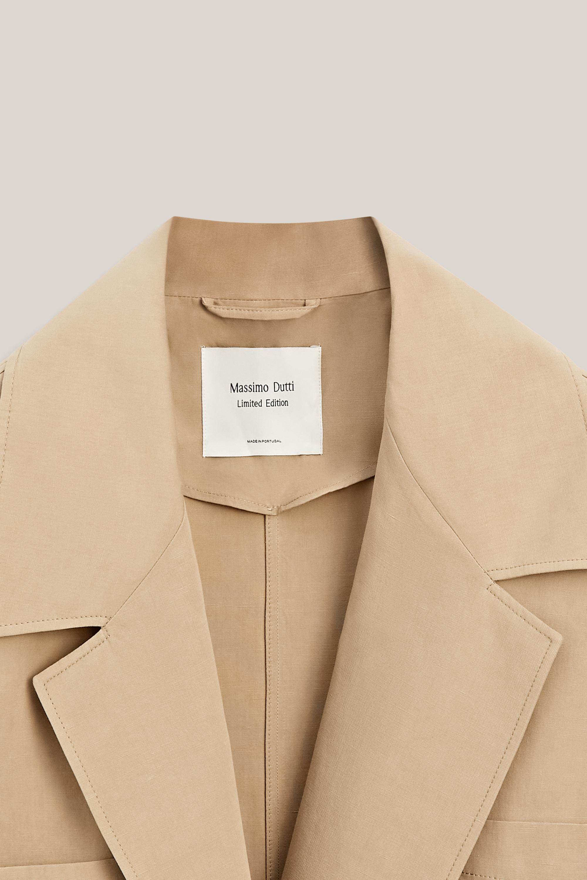 Oversize cotton and linen jacket - LIMITED EDITION