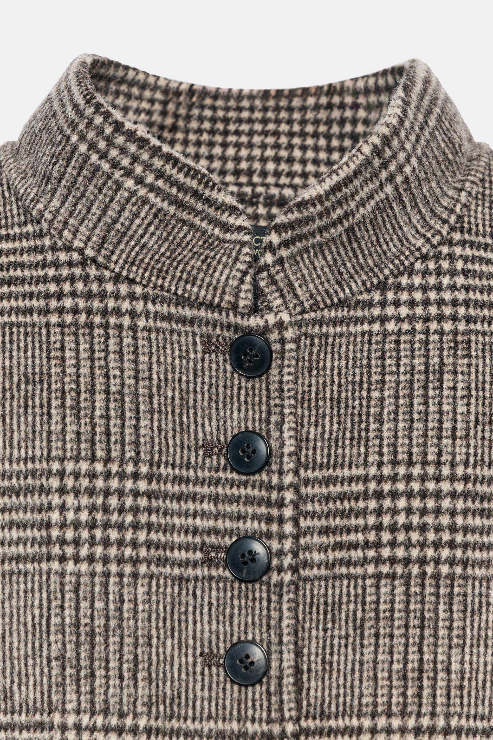 ZW COLLECTION WOOL CROPPED JACKET