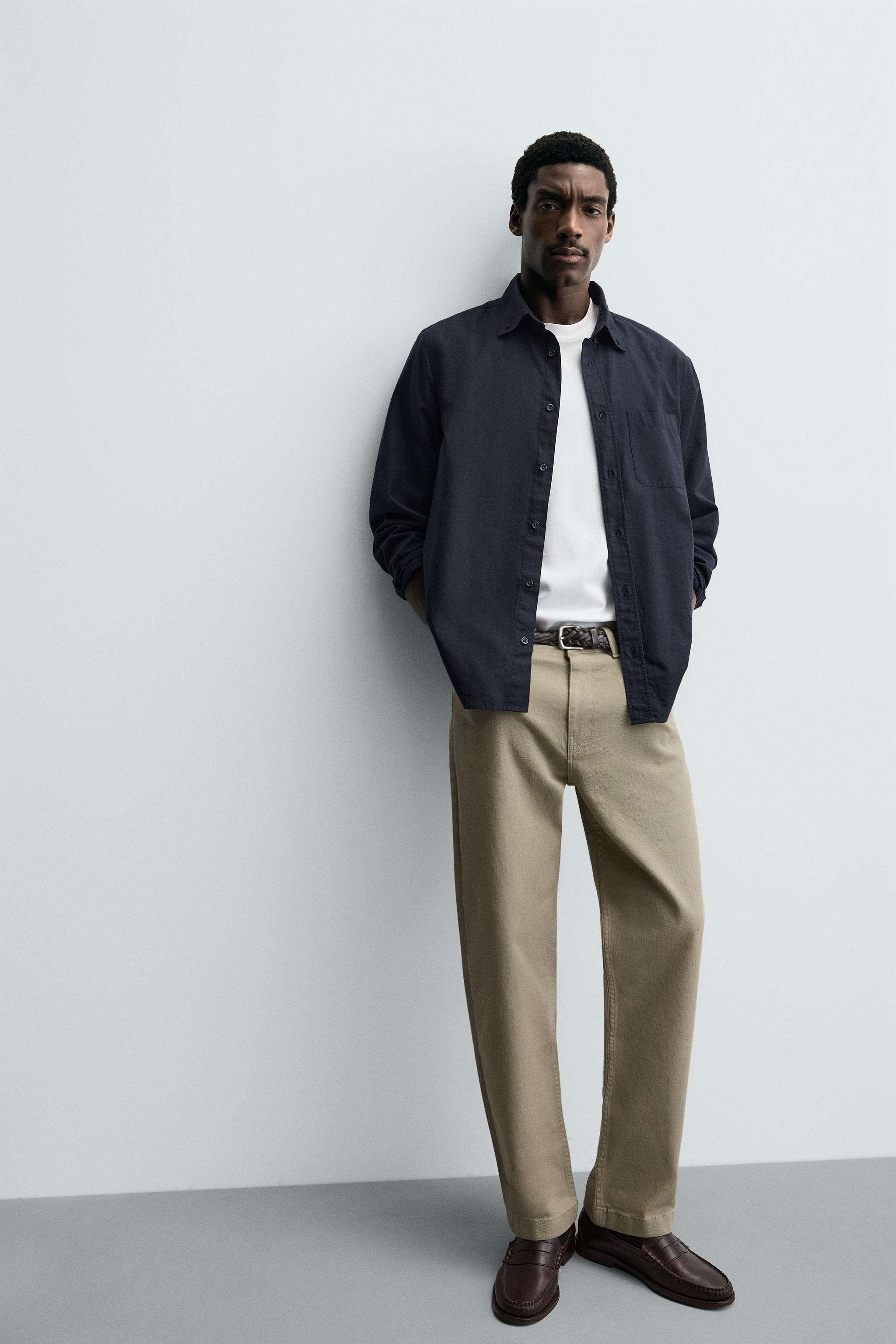 ストレートフィットパンツ - ブラック | ZARA Japan / 日本