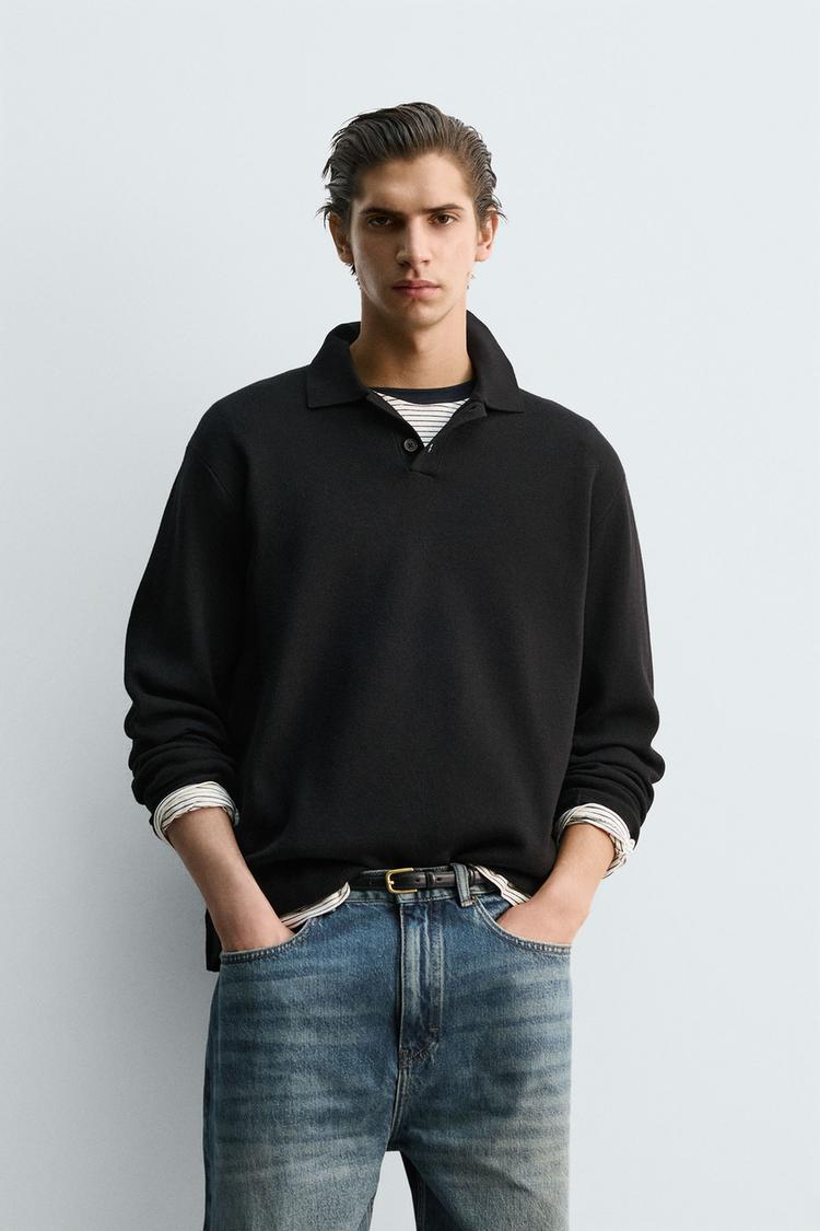 ZARA SOFT KNIT POLO SHIRT