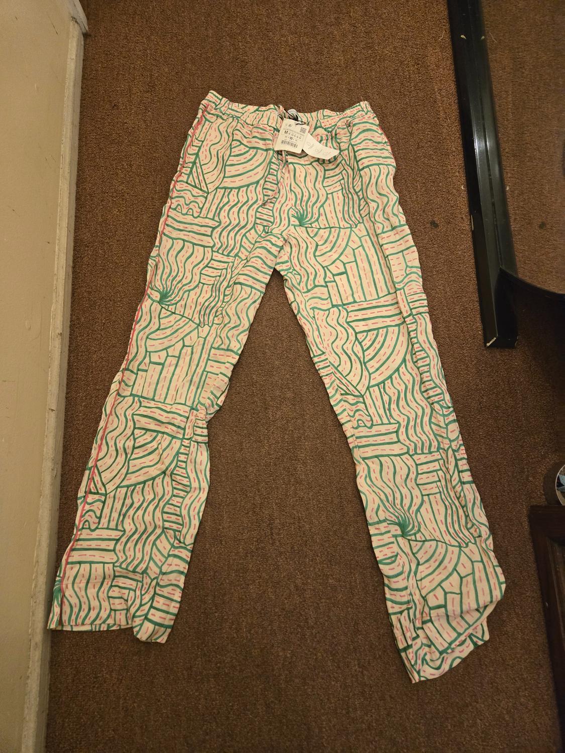 PANTALÓN PIJAMERO CON LINO