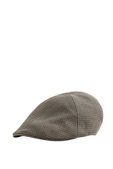 Zara TEXTURED PLAID BERET - Multicolored - Image 0