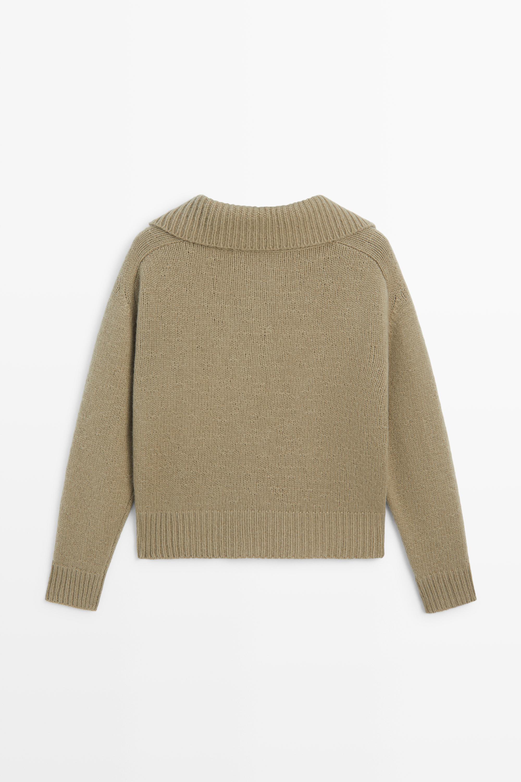 Cardigan en maille 100 % laine à fermeture Éclair