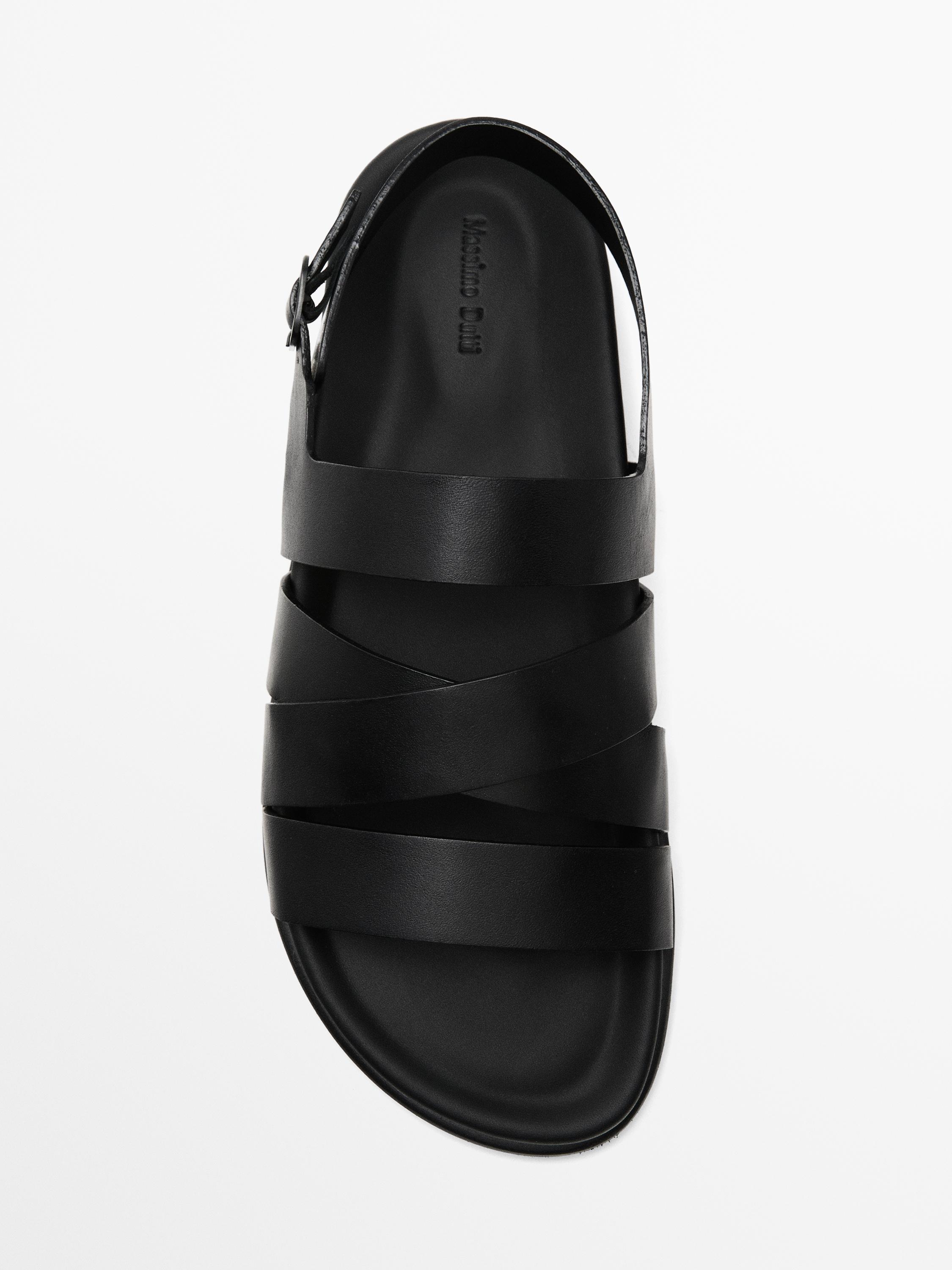 Sandales brides nappa