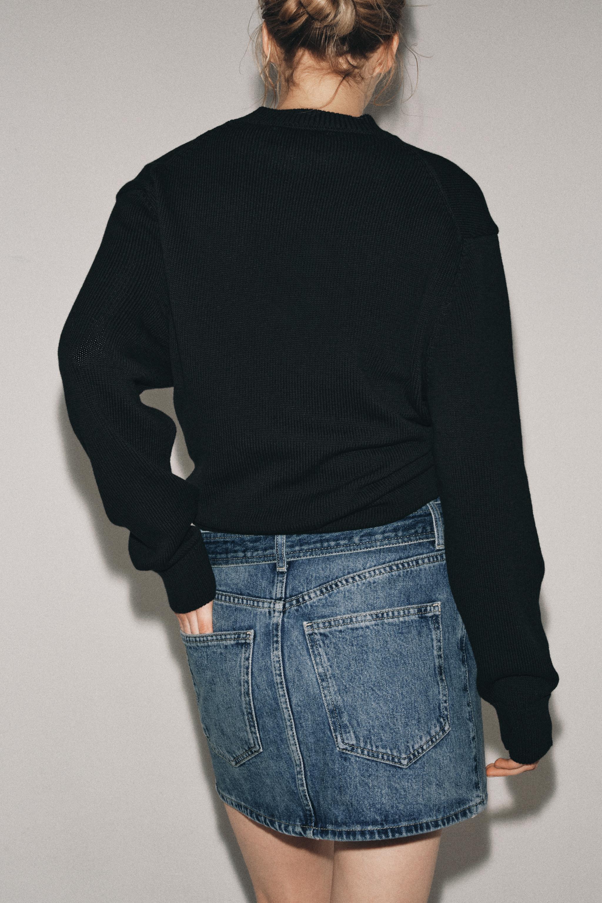 ZW COLLECTION DENIM MINI SKIRT