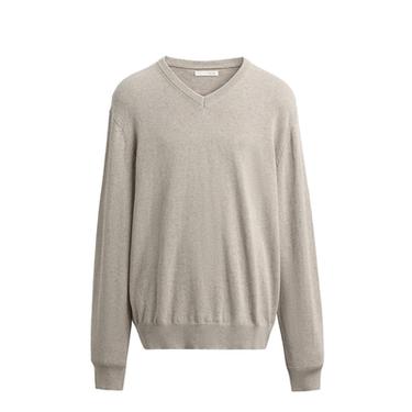 FLECKED COTTON BLEND JUMPER - Ecru / Marl by Zara