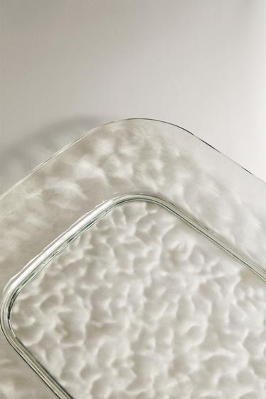 ACRYLIC TRAY WITH TEXTURED EDGE - Green / Blue by Zara - Image 4