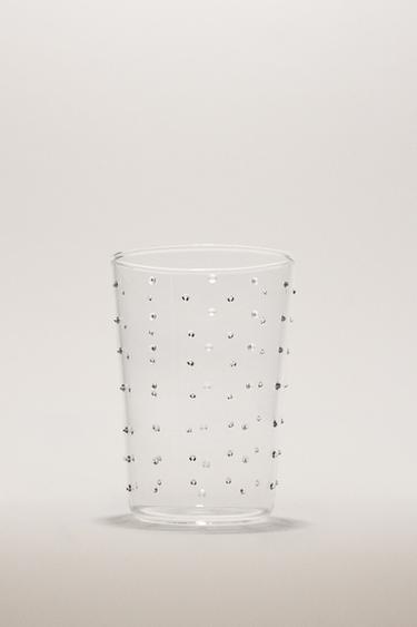 Zara BOROSILICATE GLASS TUMBLER WITH DOTS - 990