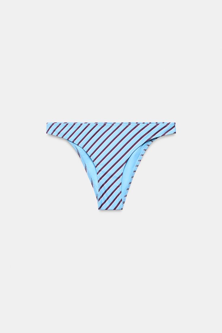 STRIPED PRINT BIKINI BOTTOMS