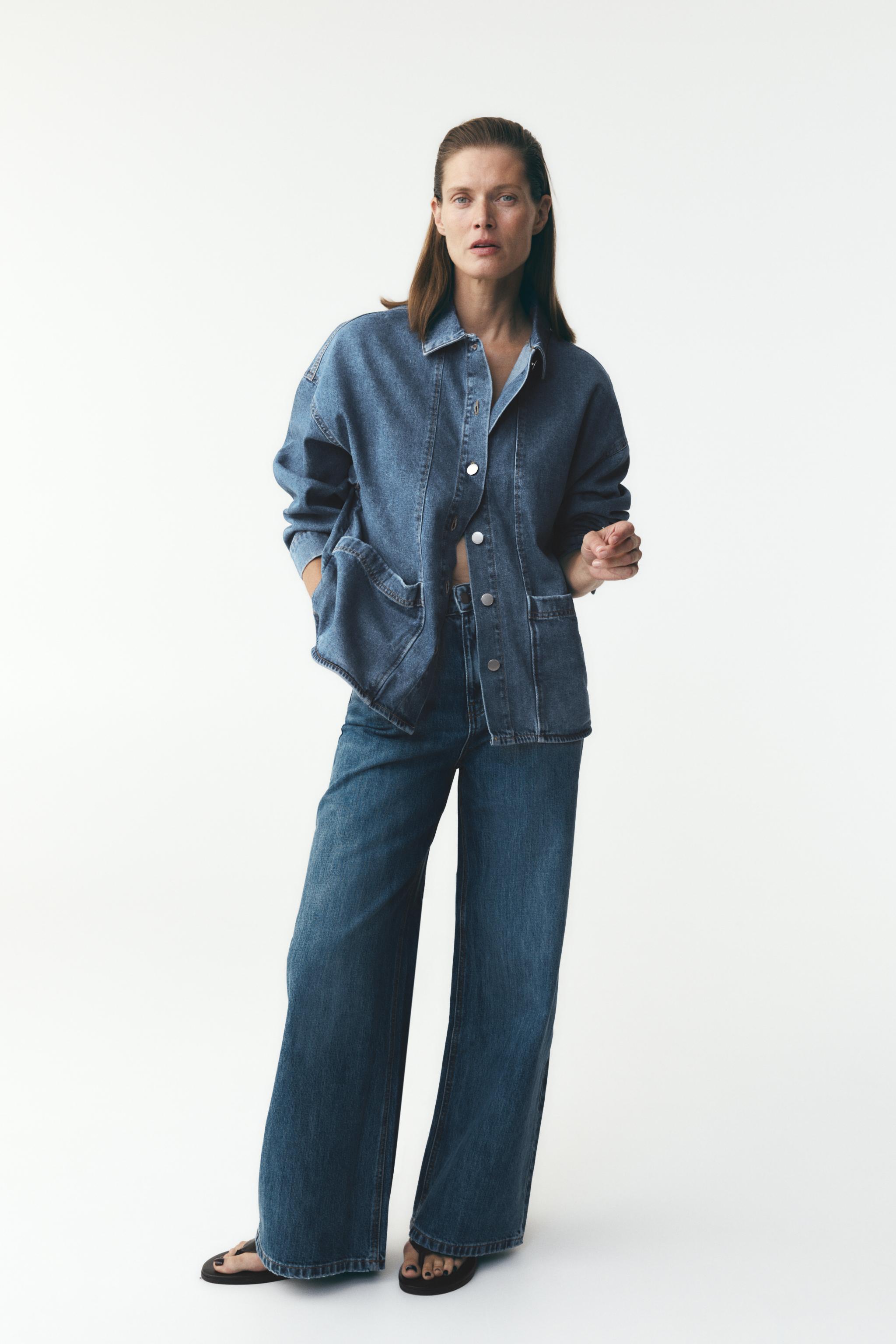 ZW COLLECTION DENIM OVERSHIRT - Blue | ZARA South Africa