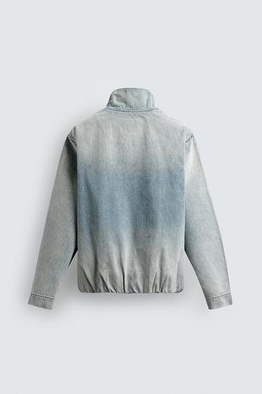 WASHED DENIM JACKET - Light blue by Zara - Image 7