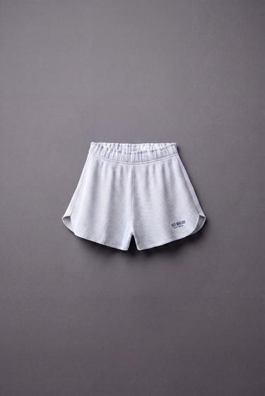 BERMUDA WAFFLE TEXTO - Gris vigoré de Zara