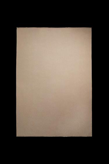 Zara PLAIN MULTI-PURPOSE BLANKET - Light beige - Image 0