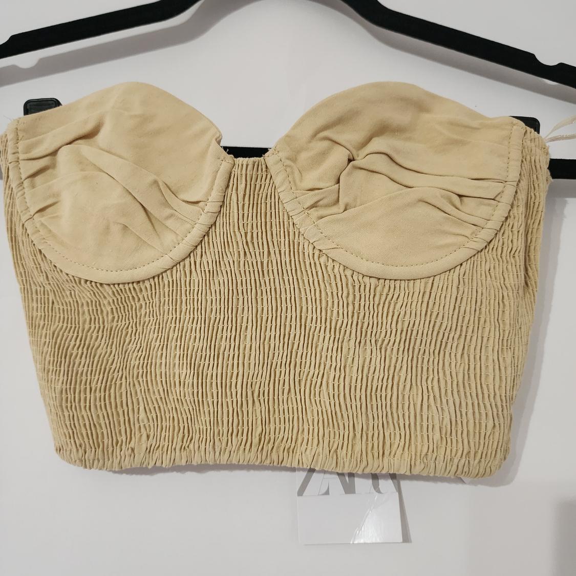 LINEN BLEND CROP TOP