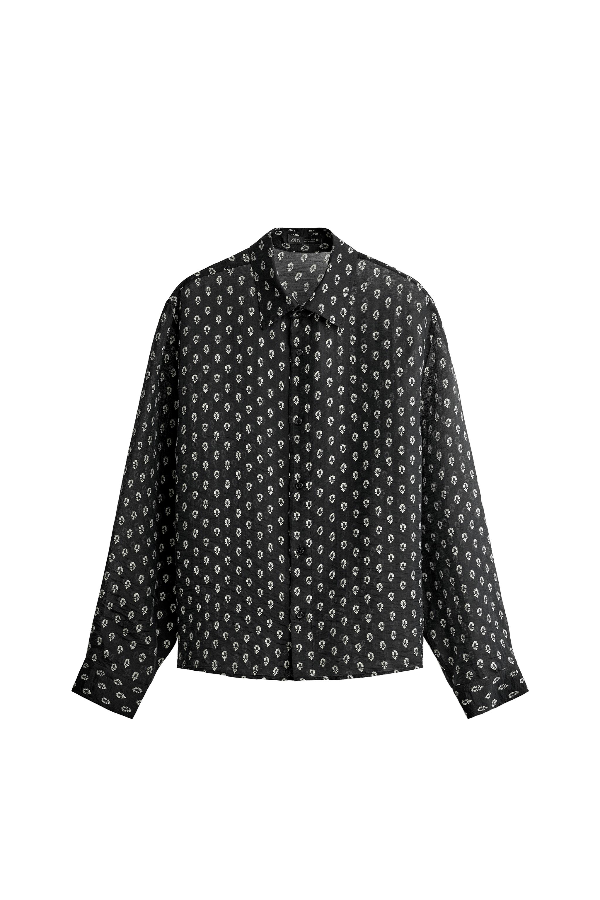 CAMISA FLUIDA ESTAMPADO GEOMÉTRICO