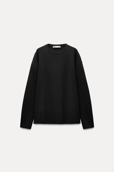 JERSEY PUNTO FINO - Negro de Zara