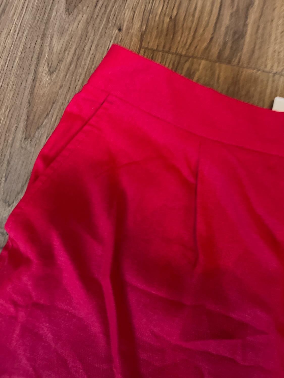 LINEN BLEND BERMUDA SHORTS WITH DARTS - Image 3