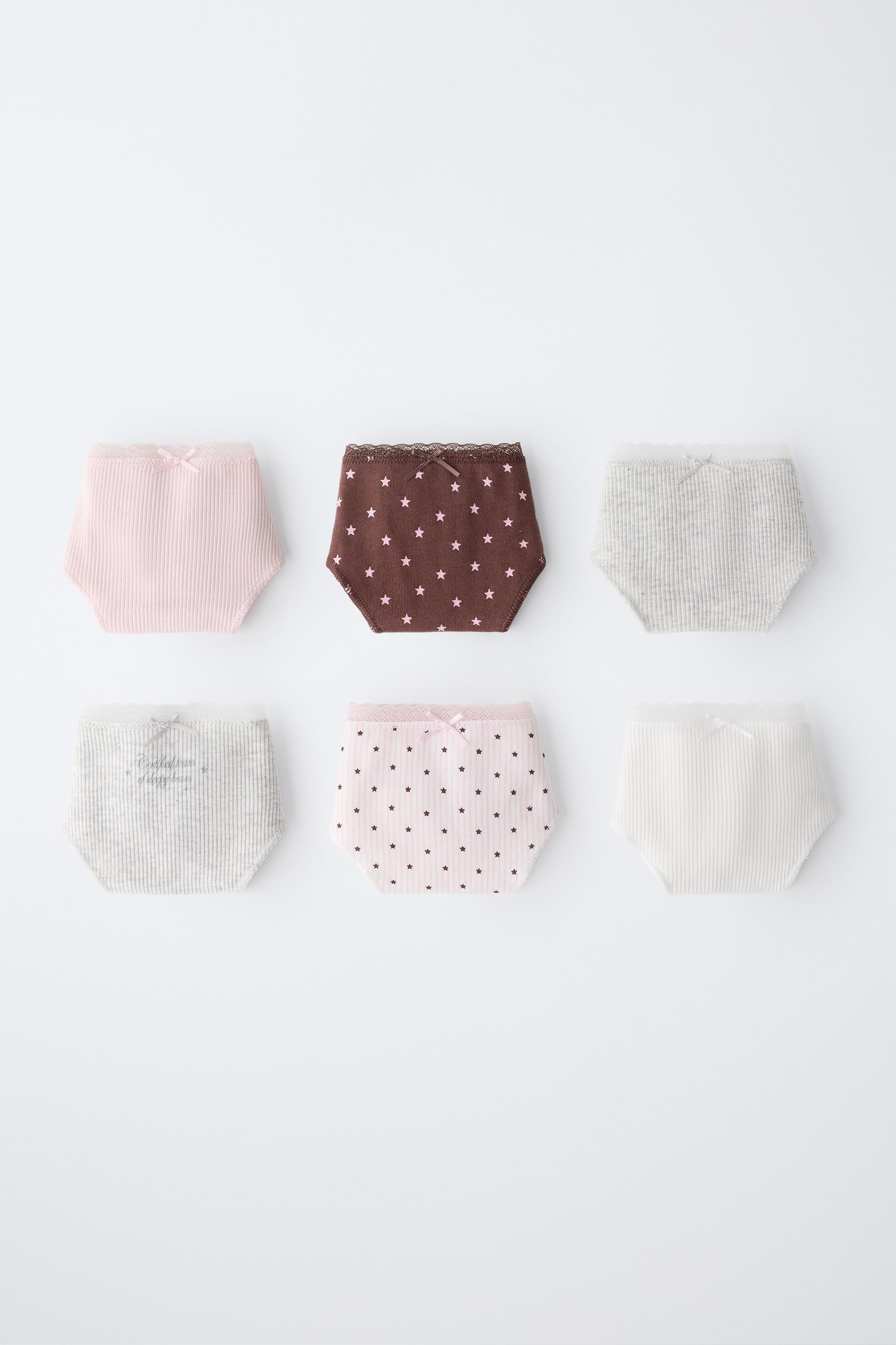 AGES 6-14 / 6-PACK STAR PRINT BRIEFS