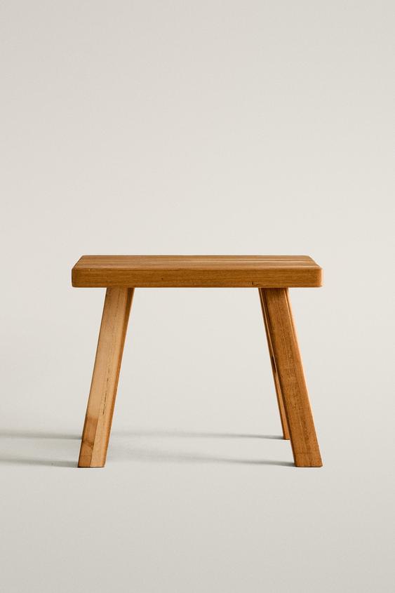 SMALL WOODEN STOOL - Multicoloured by Zara - Image 0