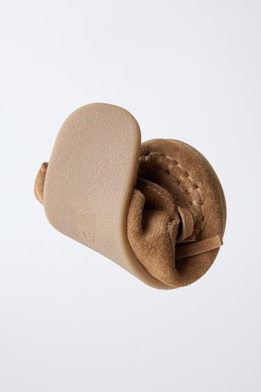 BAREFOOT LEATHER CLOGS - Brown by Zara - Image 2