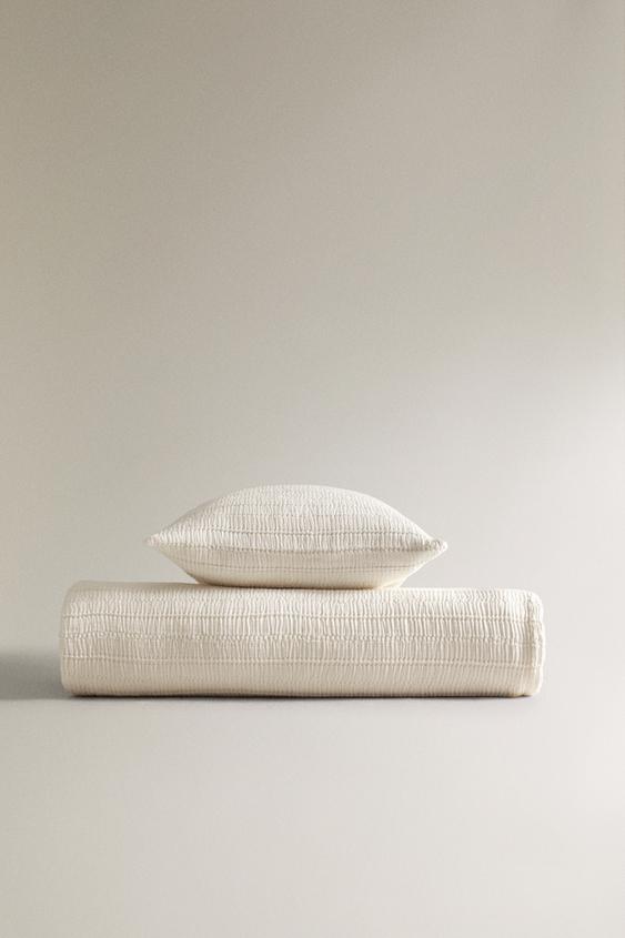 TEXTURED COTTON BEDSPREAD ZARA Ireland
