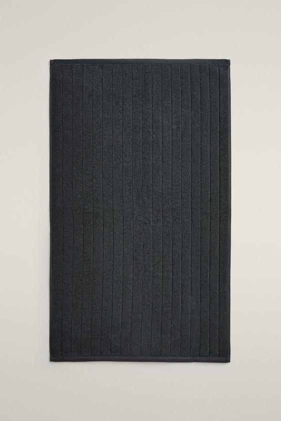 Zara RICE STITCH BATH MAT - MIDNIGHT BLUE - Image 0