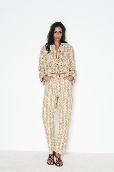 ANIMAL PRINT Z1975 JACKET - Snake by Zara