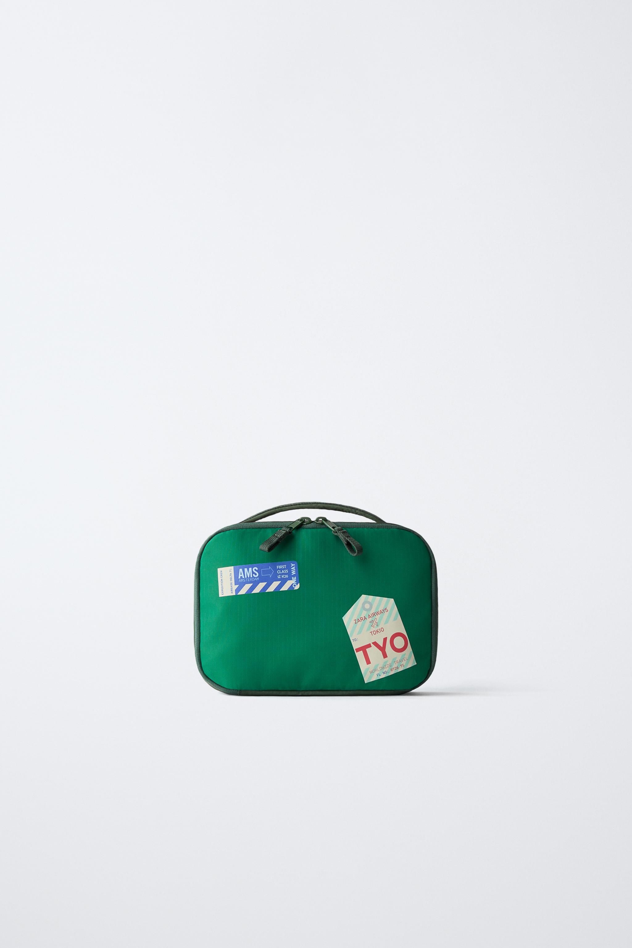 トラベルポーチ - グリーン | ZARA Japan / 日本