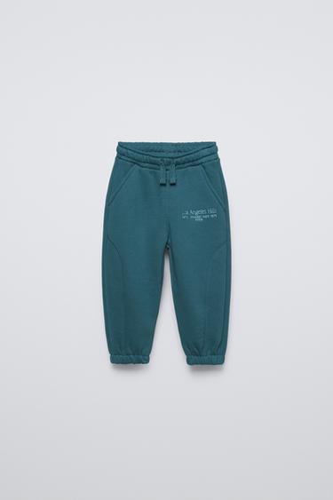 EMBROIDERED JOGGING TROUSERS - Bluish by Zara
