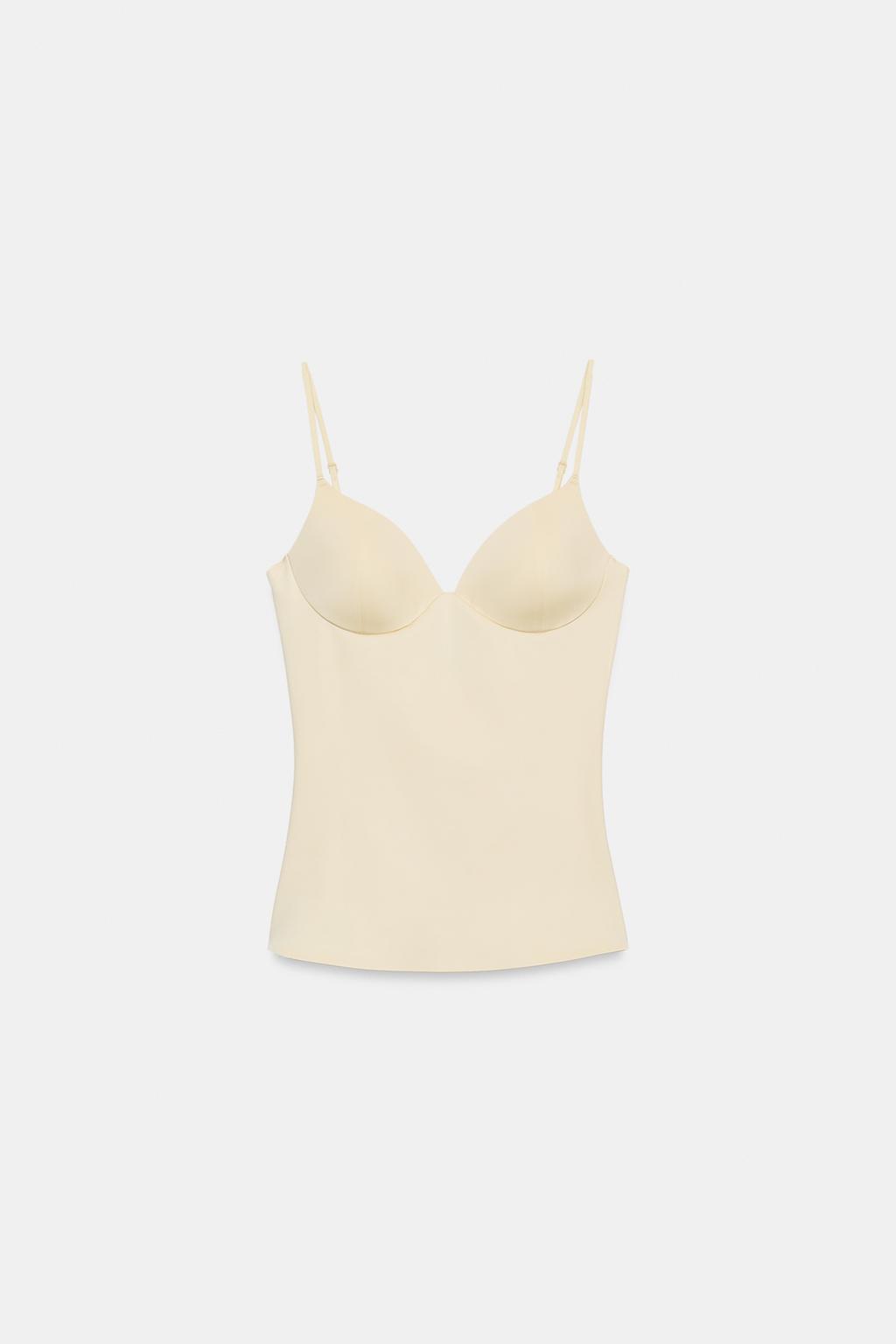 POLYAMIDE BLEND BUSTIER TOP