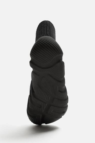 FABRIC HIGH-TOP SNEAKERS - Multicoloured by Zara - Image 5