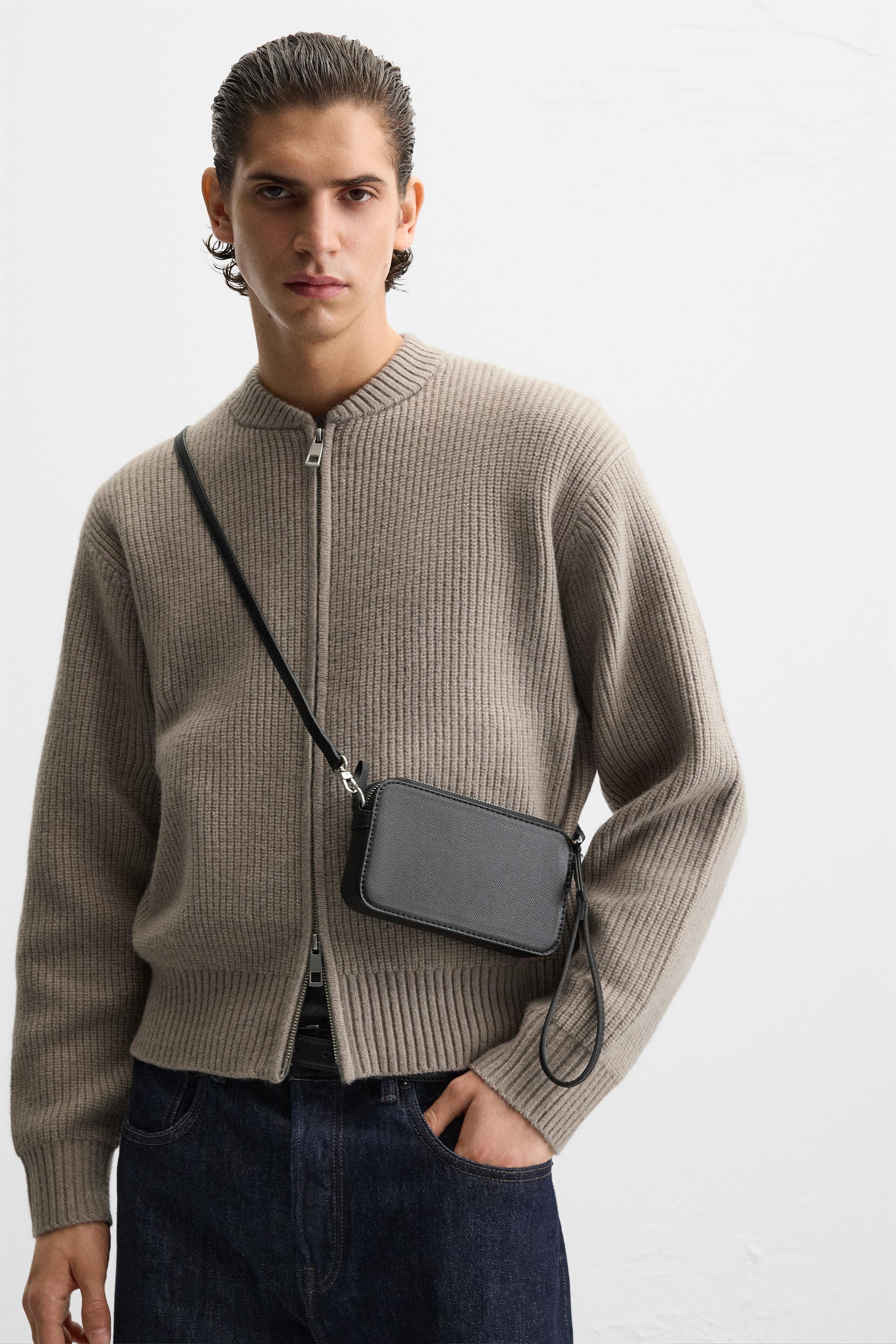 TEXTURED CROSSBODY BAG - Black | ZARA South Africa